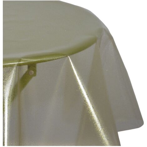 Nappe en toile cirée ronde petit format CRISTAL