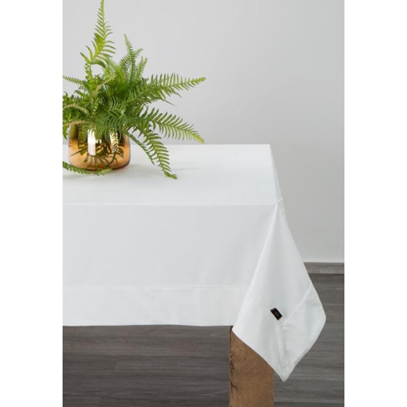 Nappe En Velours 145 X 220 Cm Blanc