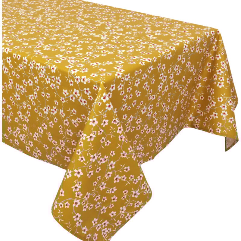 Linnea - Nappe enduite amandier Rectangulaire 150x200 cm