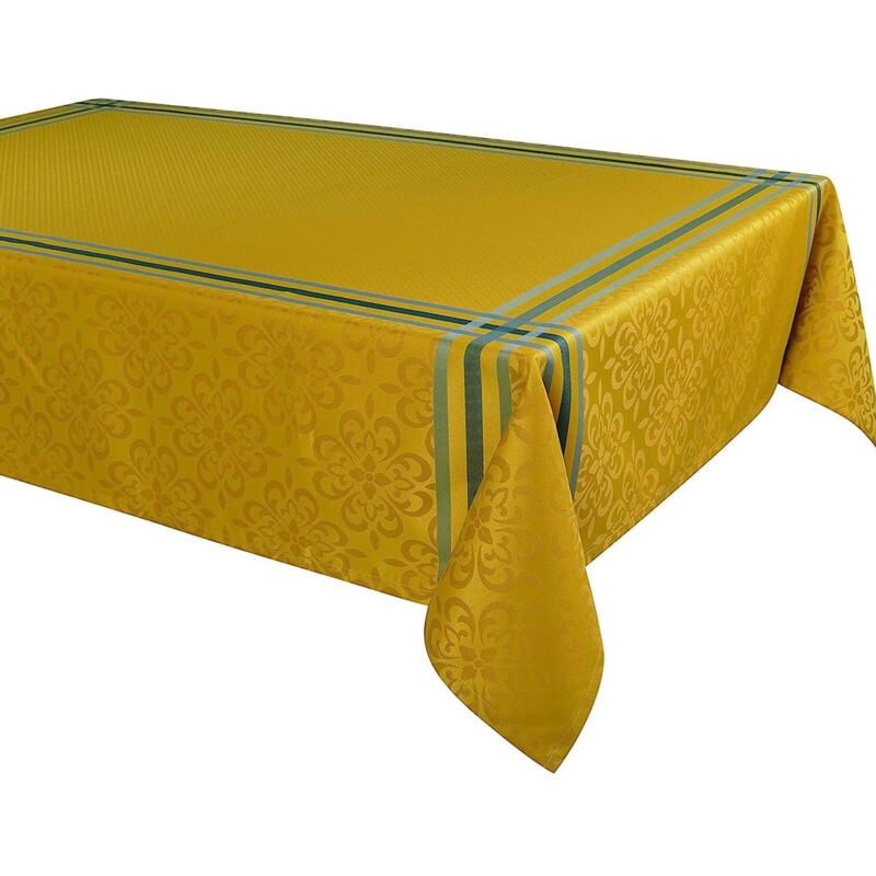 Nappe enduite Bilbao 150 x 250 cm - jaune