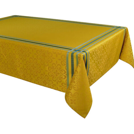 Nappe enduite Bilbao 150 x 250 cm - jaune
