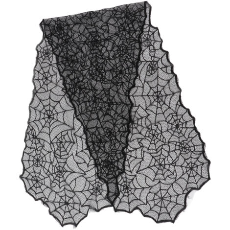 Nappe Halloween Vintage avec Motif Toile d'Araignée pour Décoration de Table Fête