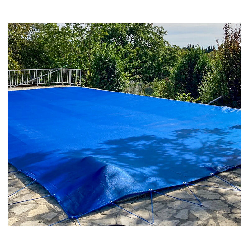 Nappe perméable pour piscine en hivernage actif 4.5 x 8.5 m | Couleur: Bleu - DIRECT FILET