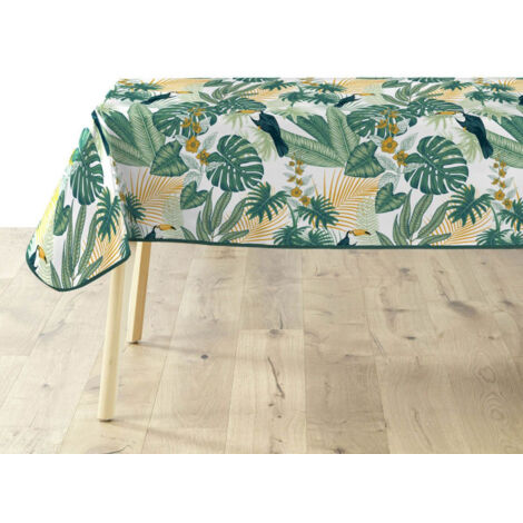 Nappe Imprimé "Guyana" 140x240cm Vert