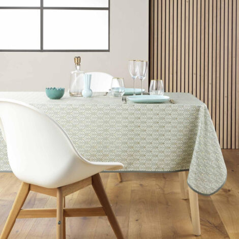 Nappe Imprimé "Piana" 145x240cm Sauge