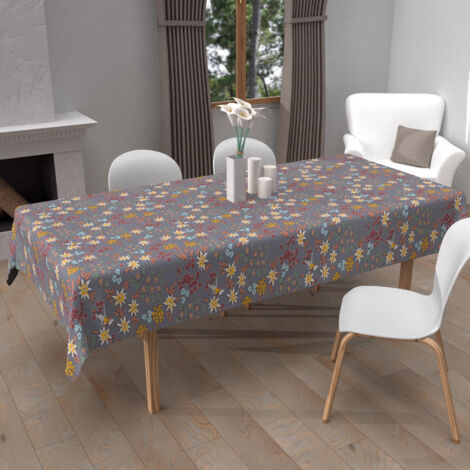 Nappe imprimée anti-tâches rectangle 140x200 cm ARTEMIS, par Soleil d'Ocre