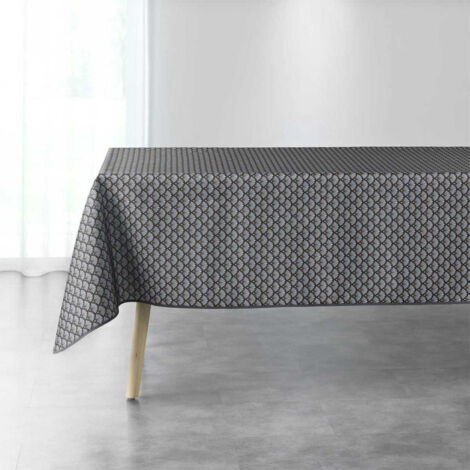 Nappe Imprimée "Art Chic" 150x240cm Anthracite