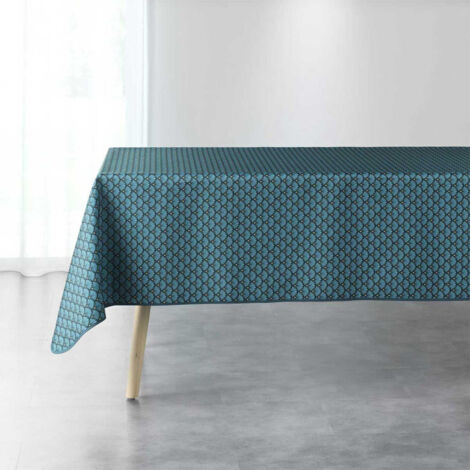 Nappe Imprimée "Art Chic" 150x240cm Bleu