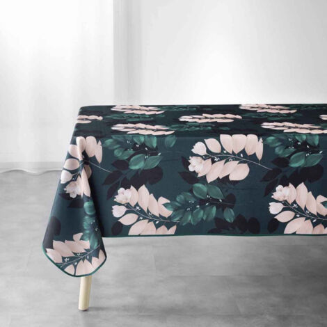 Nappe Imprimée "Belline" 150x240cm Émeraude