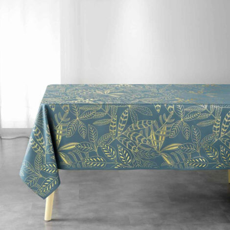 Nappe Imprimée Déco "Belflor" 150x240cm Émeraude