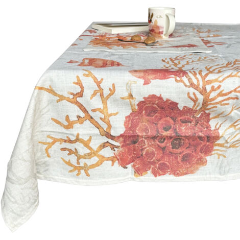 Nappe imprimée en polylin enduit 160 x 200 cm