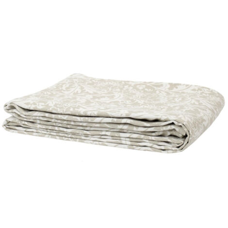 Nappe Imprimée "Feuillage" 140x250cm Beige