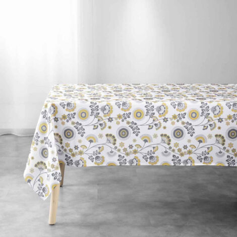 Nappe Imprimée "Garance" 145x240cm Jaune