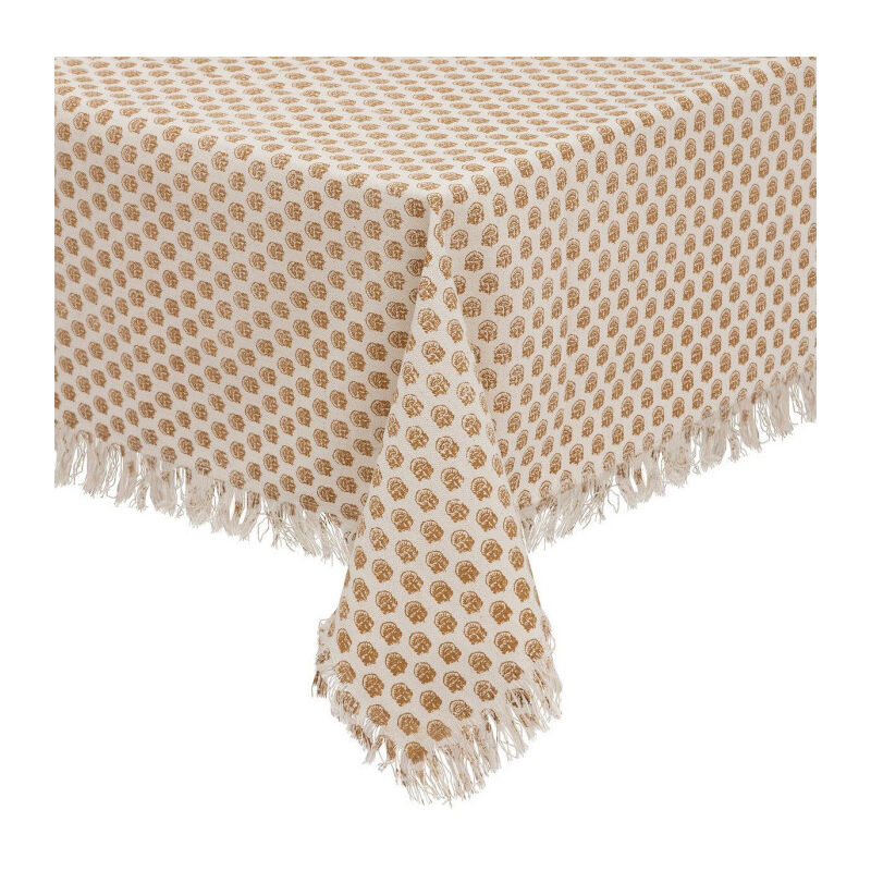 Atmosphera - Nappe Imprimée 'Maha' 150x250cm Beige