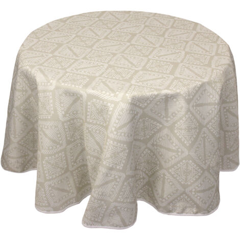 Nappe imprimée polyester BOHO Rond 180x180 cm