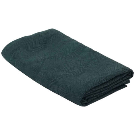 Nappe Jacquard "Black Forest" 140x240cm Noir