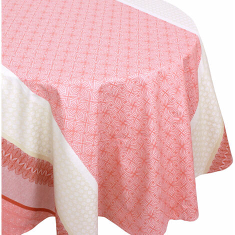 Nappe Jacquard enduction acrylique CHARLESTON Ovale 170x300 cm