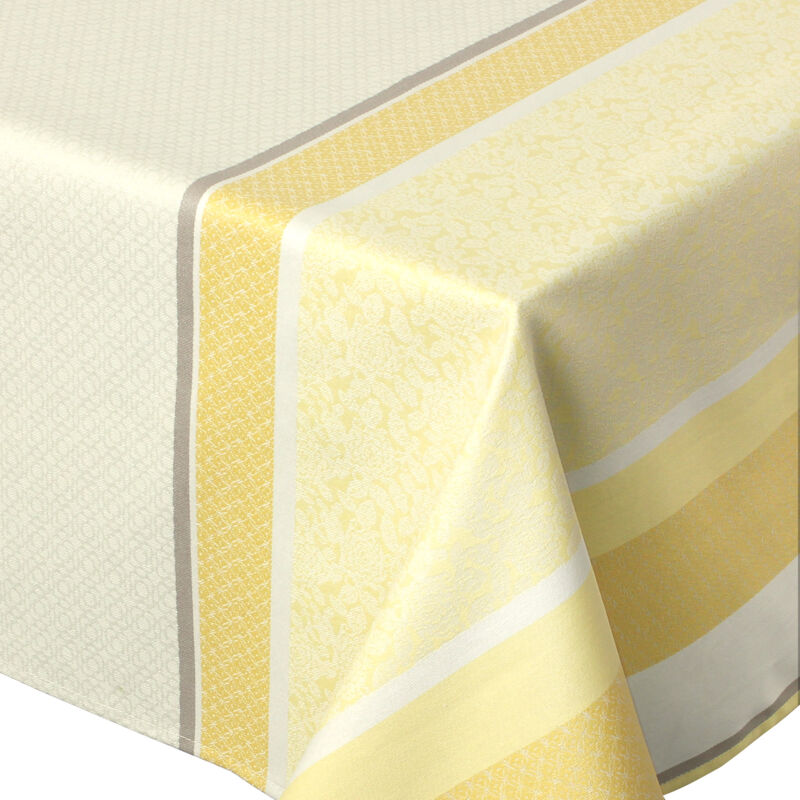 Linnea - Nappe Jacquard enduction acrylique eden Rectangulaire 150x350 cm