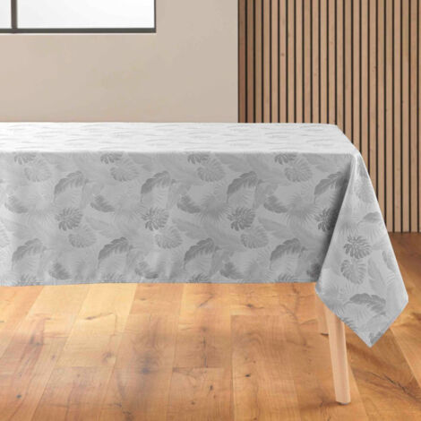 Nappe Jacquard Imprimé "Enola" 140x250cm Gris