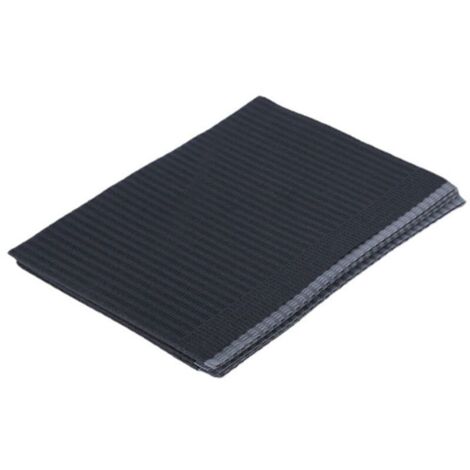 Nappe jetable 125 pièces imperméable anti-fuites pour salon ongles et cils, pratique et simple, couleur noire
