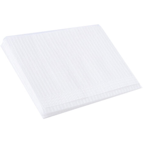 Nappe jetable imperméable 125 unités pour salon de beauté, manucure et extensions de cils, couleur blanc