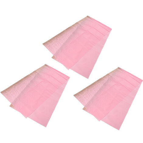 Nappe jetable imperméable 3 pièces - Design élégant et portable - Rose