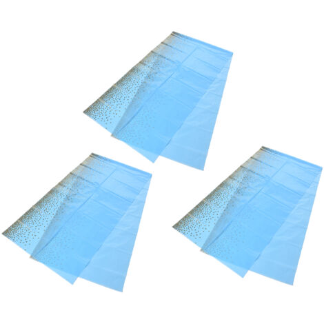 Nappe jetable imperméable 3 pièces - Pratique, élégante et résistante - Idéale pour extérieur - Bleu