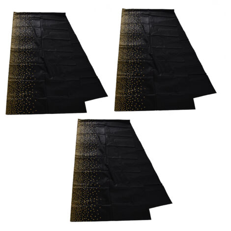Nappe jetable imperméable 3 pièces - Pratique et élégante - Idéale pour extérieur - Noir