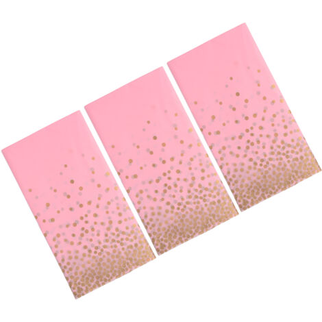Nappe jetable jetable 3 pièces - Design élégant et portable - Rose