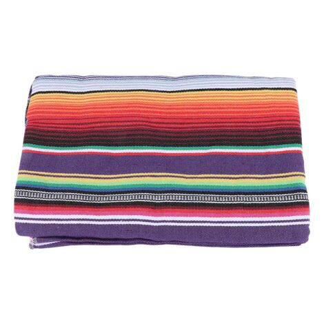 Nappe Mexicaine pour les Décorations de Mariage de Fête, Mexicaine Saltillo Serape Couverture Lit en Plein Air Table Cover Cloth Tapisserie Tapis de Pique-Nique