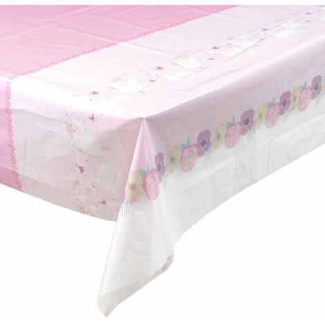 Nappe Plastique "Cygne" 1,3x1,8m Rose