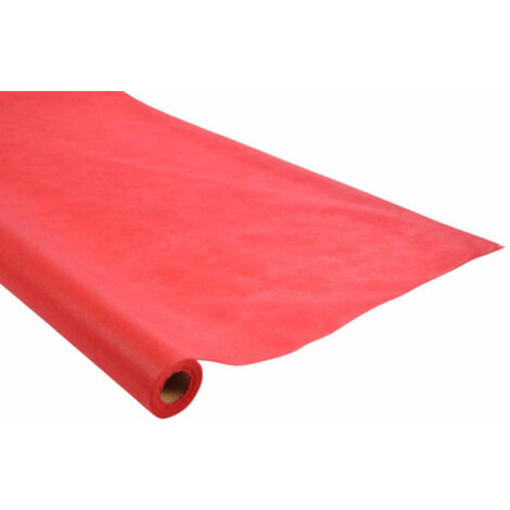 Nappe Plastique "Intissé" 1,20x10m Rouge