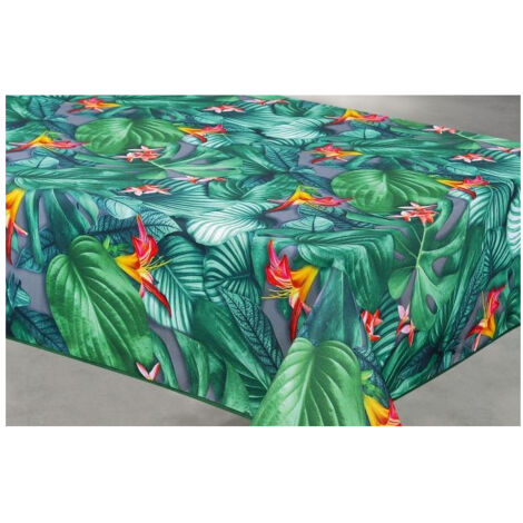 Nappe Polyester 140x240cm Tamara Gris Sur Cintre - Access Deco