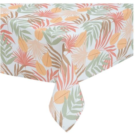 Nappe polyester feuillage tropical  140 x 240 cm
