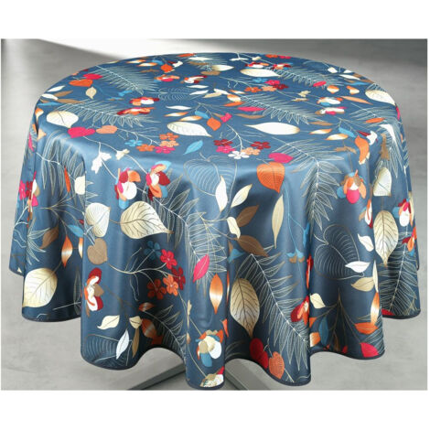 Nappe Polyester Ronde ø160cm Oxana Gris Sur Cintre - Access Deco