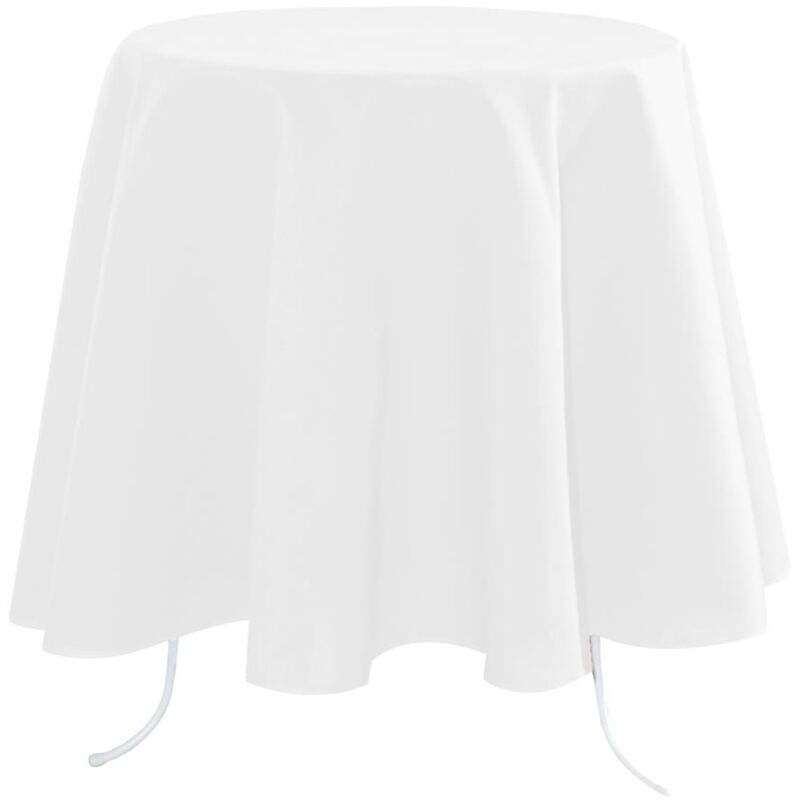 Nappe ronde 180 cm Nelson blanc