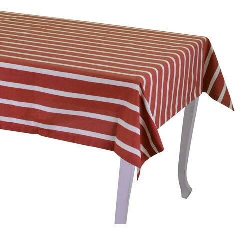 Nappe pop rayures bordeaux cm140x240