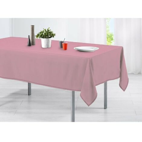 Nappe pour table en coton 150x200 en différentes couleurs   Couleur: Rose