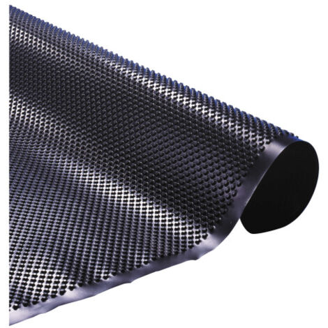 Nappe protectrice drainante pour piscine - 20 x 1,5 m - Noire