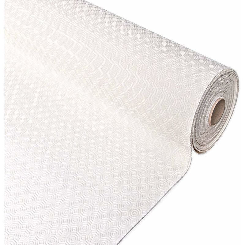 Nappe Pvc Protect Table Moletton Doux Antidérapant AntiTaches Antichoc Blanc - 140x300 cm