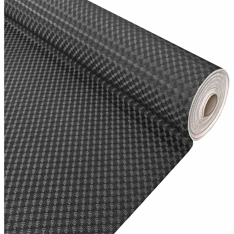 Nappe Pvc Protect Table Moletton Doux Antidérapant AntiTaches Antichoc Noir - 140x220 cm