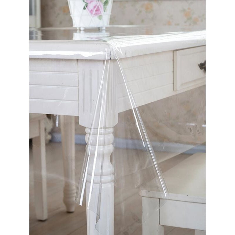 Comercial Candela - Nappe Transparente Epaisseur 1,4 mm 140X140CM 100% pvc Caoutchouc