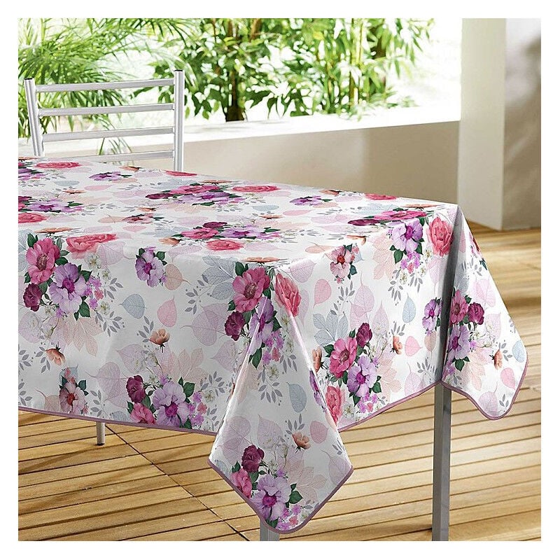 Bricoline - Nappe Rectangle 140 x 240 cm Rossana - pvc Imprimé - Livraison gratuite