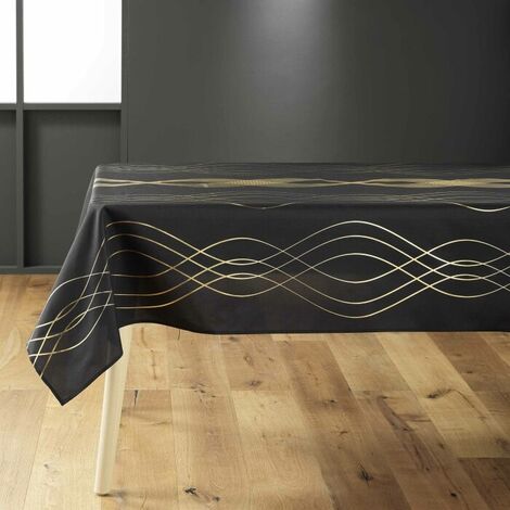 Tissu 300cm polyester nappe noir