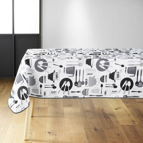 Nappe rectangulaire 150x240 cm Kitchen blanc