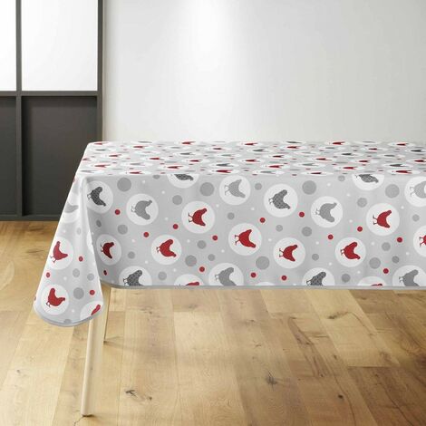Nappe rectangulaire 150x240 cm Suzette gris