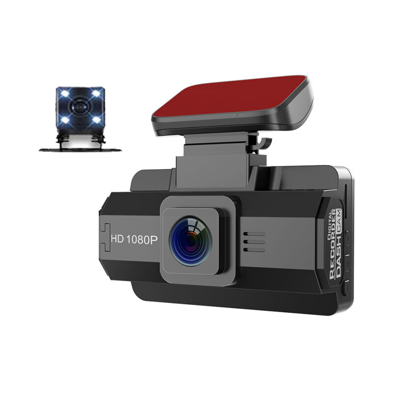 Echoo - lifcausal Caméra Embarquée Auto Double Objectif Enregistreur dvr Voiture avec Vision Nocturne, Grand Angle 170° et Boucle d'Enregistrement