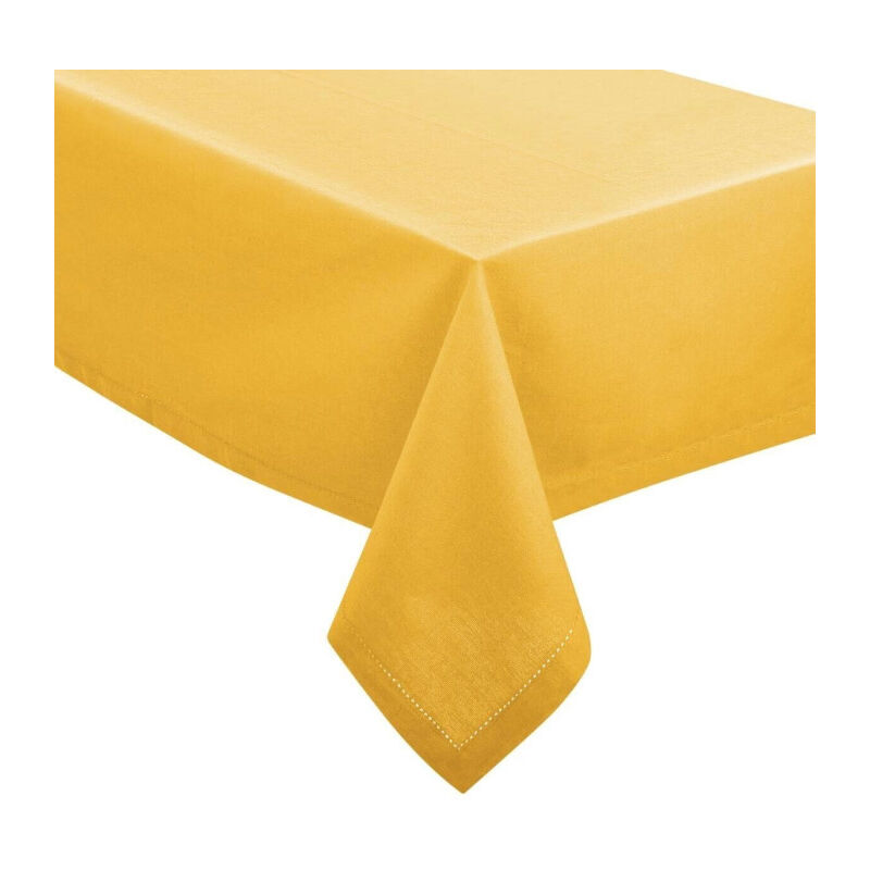 Atmosphera - Nappe Rectangulaire 'Chambray' 140x240cm Ocre