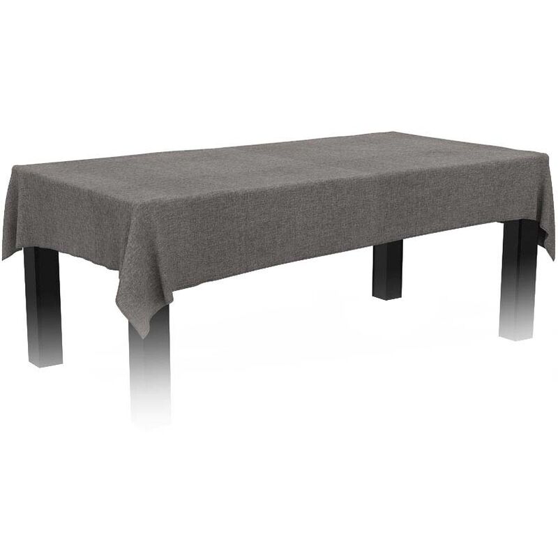 Nappe rectangulaire effet lin imperméable 260 x 170 cm