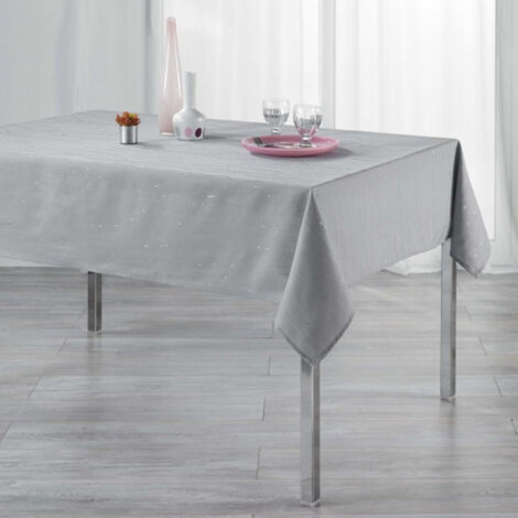 Nappe Rectangulaire "Filiane" 140x240cm Gris